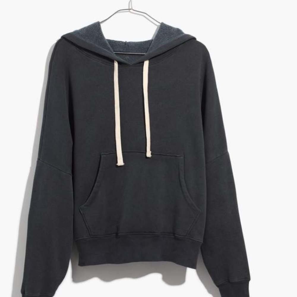 EUC Madewell x Rivet and Thread Crop Hoodie
